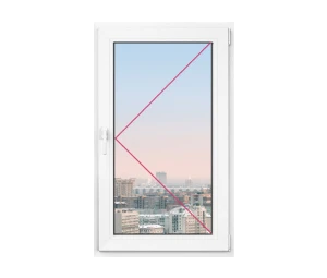 Одностворчатое окно Rehau Delight Decor 990x990 - фото - 1