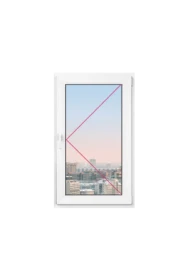 Одностворчатое окно Rehau Blitz 720x720 - 1 Одностворчатое окно Rehau Blitz 720x720 - фото - 1