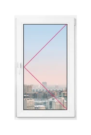 Одностворчатое окно Rehau Blitz 700x800 - 1 Одностворчатое окно Rehau Blitz 700x800 - фото - 1